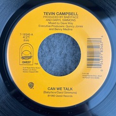 TEVIN CAMPBELL Can We Talk / Look At What We’d Have 45 Qwest 7-18346 UNPLAYED ts