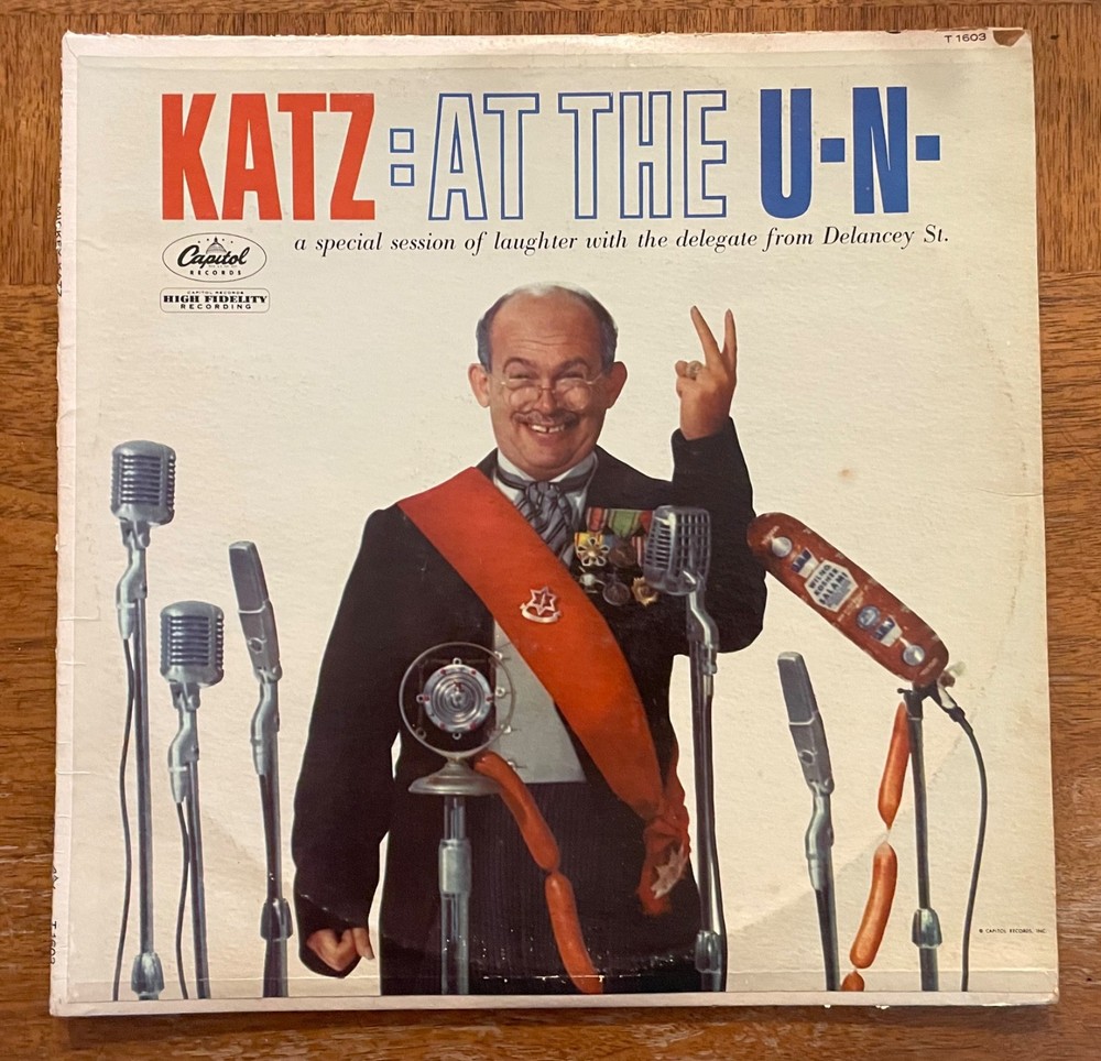 Mickey Katz – Katz: At The U.N. – 1961 Pressing. Humor. Comedy.