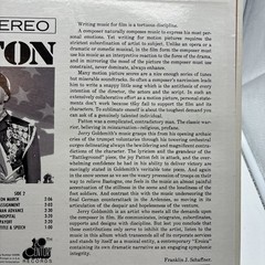 Patton Original Score Jerry Goldsmith 12″ Album LP Vinyl Record 1970 T-902 Excel