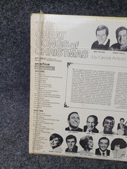 Vintage The Great Songs Of Christmas Album 8 12″ Black Vinyl LP Columbia Xmas