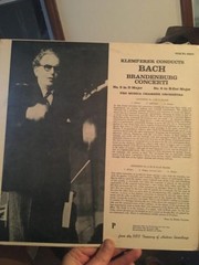 Johann Sebastian Bach – Otto Klemperer, Pro Musica De Paris, Brandenburg Concert