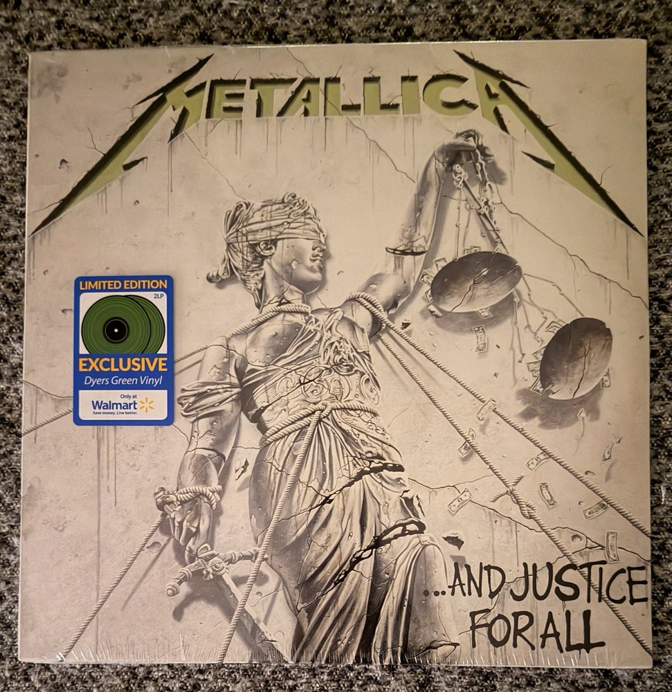 Metallica – Justice for All – 2LP Green Colored Vinyl – New & Sealed