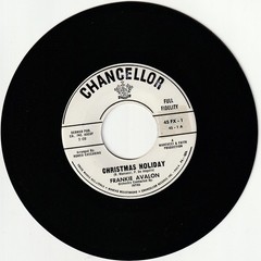 FRANKIE AVALON 45 rpm record CHRISTMAS HOLIDAY