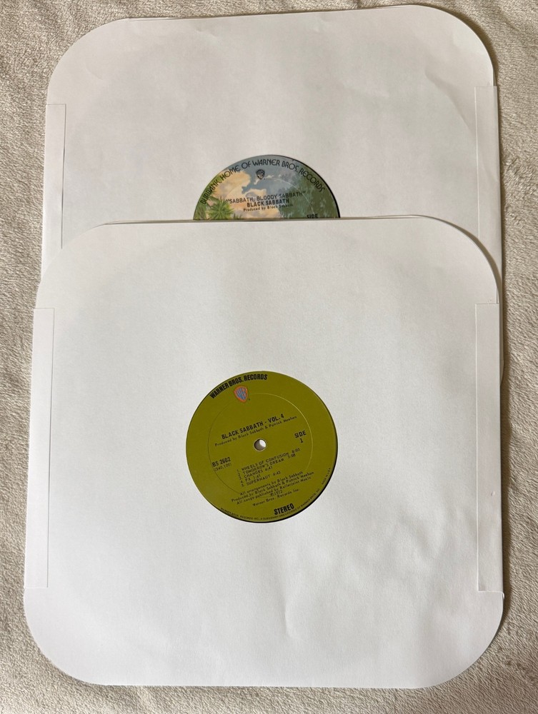 2 Black sabbath albums. NO COVERS. Sabbath Bloody Sabbath and Black Sabbath IV