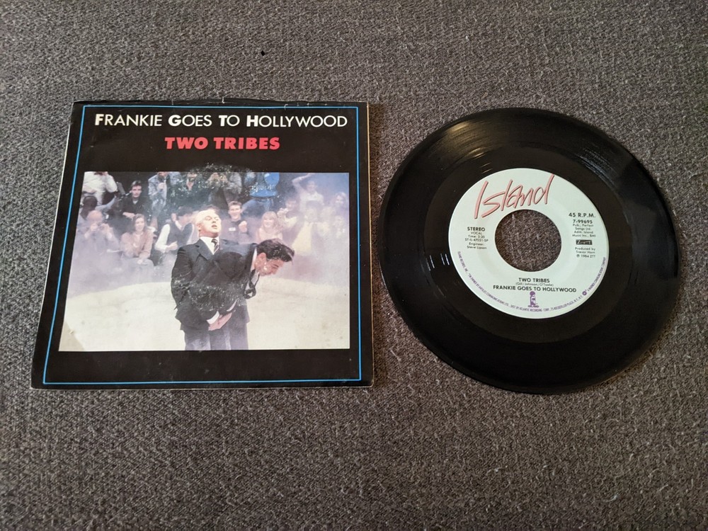 FRANKIE GOES TO HOLLYWOOD.1984 VINYL 45.TWO TRIBES.W.PICTURE SLEEVE.NM