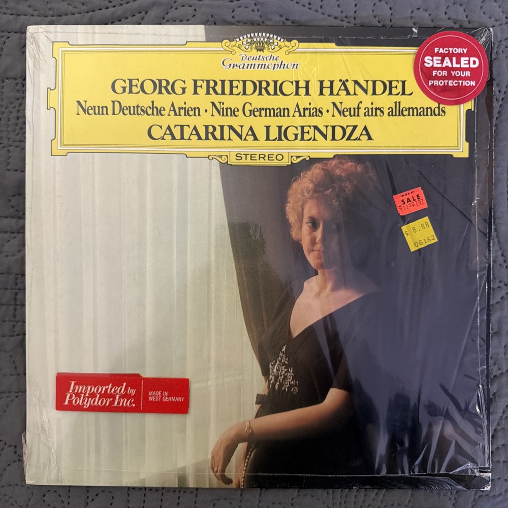 Georg Friedrich Händel Neun Deutsche Arien LP 1977 Deutsche Grammophon 2536 380