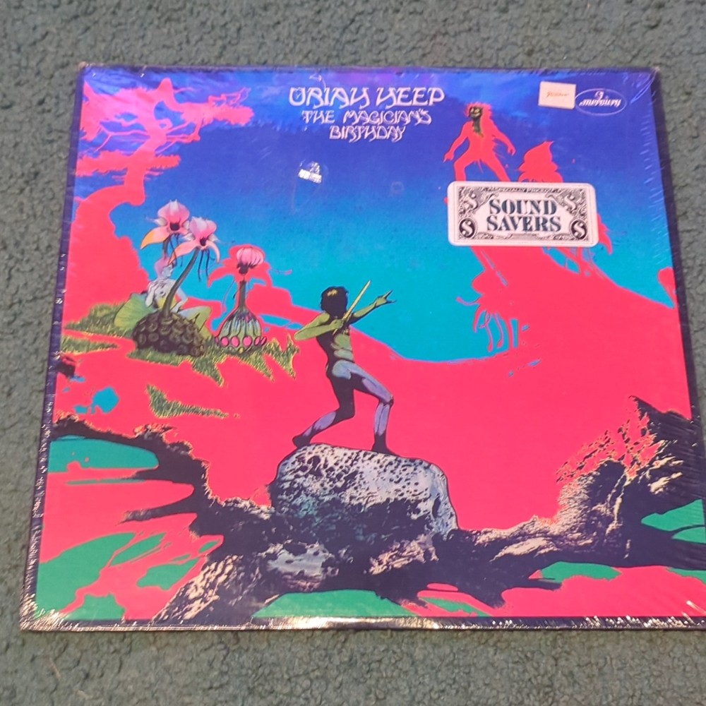 Uriah Heep The Magician’s Birthday 12″ LP Vinyl Rock Mercury 1972 SRM 1652
