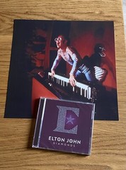 ELTON JOHN Hand Signed 12” Glossy Limited Edition Art + Diamonds CD Album Proof
