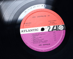 RARE ALT COVER 1970 ORIGINAL PLUM LABEL LED ZEPPELIN III VINYL LP EX+ THREE 3