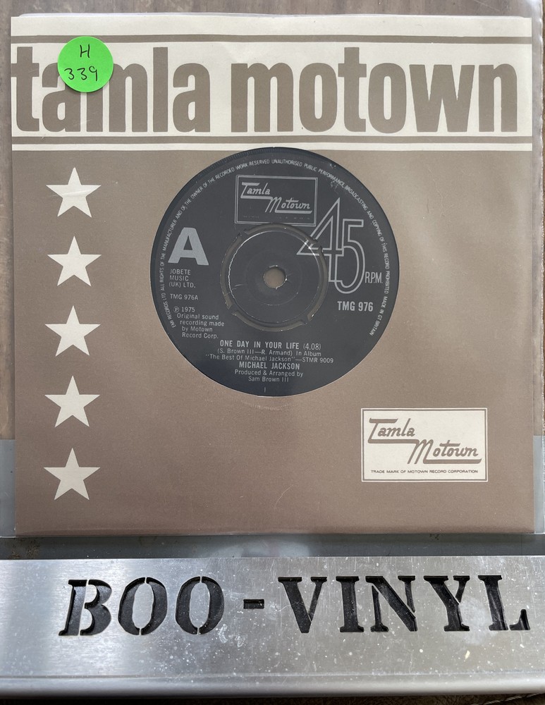 MICHAEL JACKSON-ONE DAY IN YOUR LIFE 7″ SINGLE MOTOWN TMG 976 1975 EX+ Con