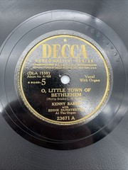 Lot of 5 – 78 RPM Records – Labels: Decca / RCA Victor / King – 1940s