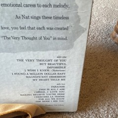 Nat “King” Cole The Very Thought of You Capitol SW-1084 12″ LP Vinyl Stereo