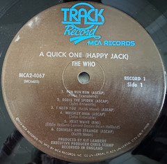 A Quick One/Sell Out by The Who original 1973 release double vinyl LP