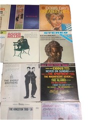 Vintage Vinyl LP Lot 16 Albums Spike Jones Everly Bros Mathis Excellent Cond