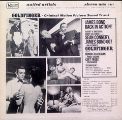 John Barry – Goldfinger (Original Motion Picture Sound Track) (LP) (Good Plus (G