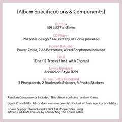 IU KKOT-GALPI 3 EP Album CDP Version Limited Set CD+Player+Earphone Photo Card