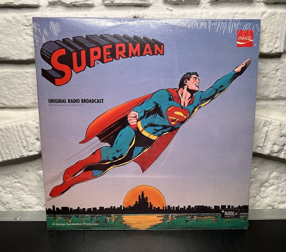 1972 Superman Original Issue By Coca-Cola 1940’s Radio Broadcast LP NM+