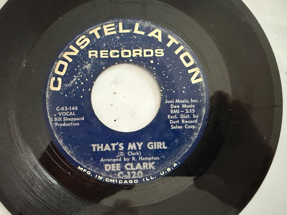 Northern Soul 45 / Dee Clark “That’s My Girl / Come Closer” Constellation HEAR