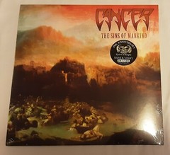 Cancer The Sins Of Mankind Silver Vinyl Record New Death Metal