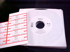 HOLE 45 Geffen 1990’s ROCK Malibu UNPLAYED NOS OLD STORE STOCK Jukebox Strip