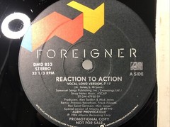 NICE NM Foreigner Reaction To Action 0-86880 Promo Single Vinyl Record Album