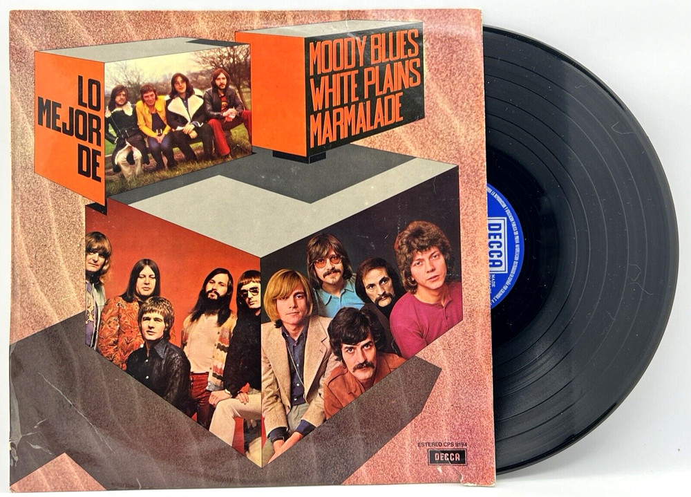 MOODY BLUES – HISTORY OF ROCK VINYL LP RECORD SPAIN IMPORT DECCA 1982