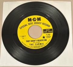The Carmel, One Day Record VG++, MGM Special Disc Jockey Record