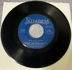 Rare Texas Blues 45 BIG ROGER COLLINS “ Bad Luck’s Ahead “ Palladium 655 Nice