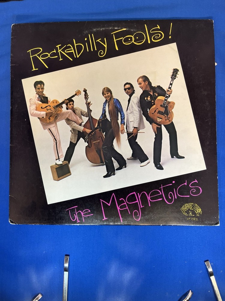 THE MAGNETICS ROCKABILLY FOOLS ROLLIN ROCK LP NEAR MINT TO MINT-