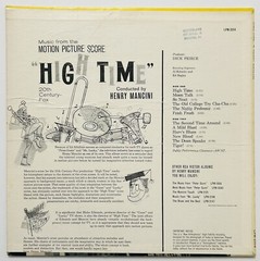 “High Time” Conducted by Henry Mancini LP RCA LPM-2314 Mono