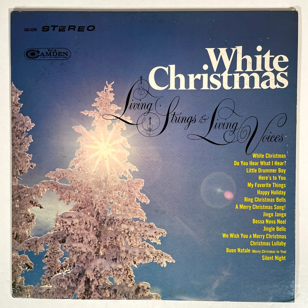 White Christmas Living Strings & Living Voices Vinyl LP 1968 VG+
