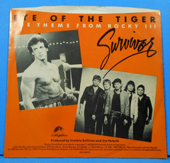 SURVIVOR EYE OF THE TIGER 7″ 45 RPM 1982 GREAT CONDITION! VG++/VG+!!C