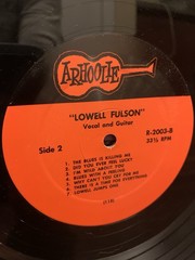 LOWELL FULSON: Self Titled Texas Blues On ARHOOLIE Records Vinyl LP EXCELLENT