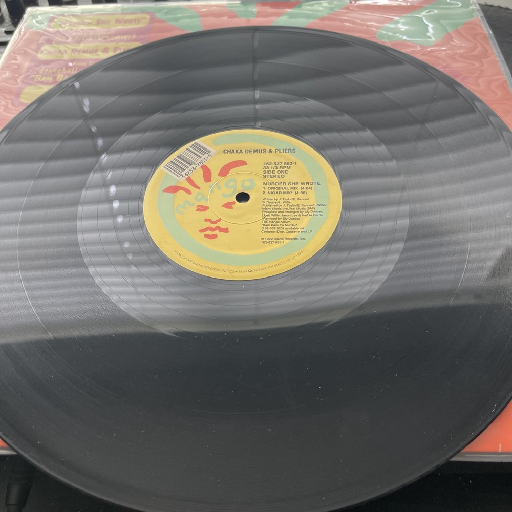 Chaka Demus & Pliers ‎– Murder She Wrote OG 1992 Press 12″ In OG Cover VG+/VG+