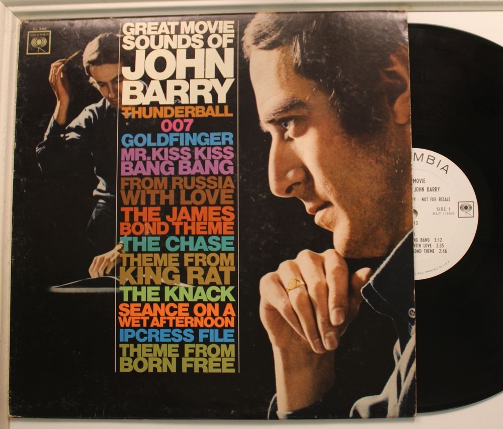 John Barry Lp Great Movie Sounds Of On Columbia – Vg+/ Vg+ To Vg++