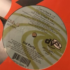 [EDM/DANCE/ELECTRONICA]~SEALED 12″~3RD PARTY~Can U Feel It~[x4 Mixes]~[1996~DV8]