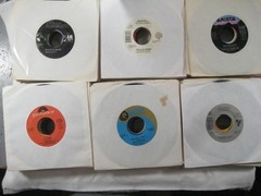 record lot 45 rpm VG+/NM- 100 vinyl w/ sleeves Pop hits 70s/80s FREE SHIP 5L