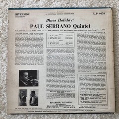 PAUL SERRANO QUINTET ” Blues Holiday ” RIVERSIDE RLP 9359