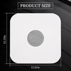 sdroceRyaM 12 Inches Vinyl Record Inner Paper Sleeves with PO Film – Anti-Static