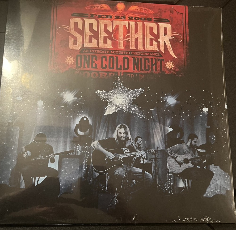 SEETHER One Cold Night Acoustic 2 LP BLUE vinyl record album NEW SEALED *RARE*