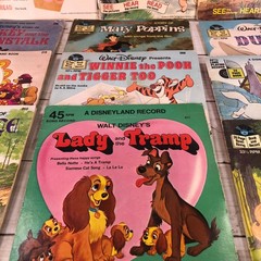 Vintage Disney Disneyland Record and Book Lot Jungle Book Cinderella Snow White