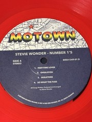 Stevie Wonder Number 1’s Limited Edition Translucent Red Vinyl, EX, Shrink, Hype