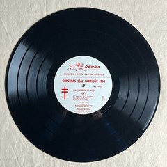 VARIOUS All-Time Greatest Hits For Christmas Seals 1963 Vinyl LP – VG