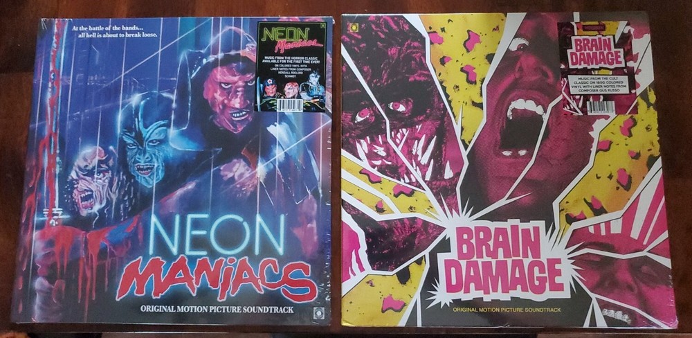 Lot Of 2 Neon Maniacs And Brain Damage Soundtrack Terror Vision Vinyl LP NEW