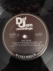 3rd Bass – Product Of The Environment 12” vinyl single 1989 Def Jam Hip-Hop EX!!