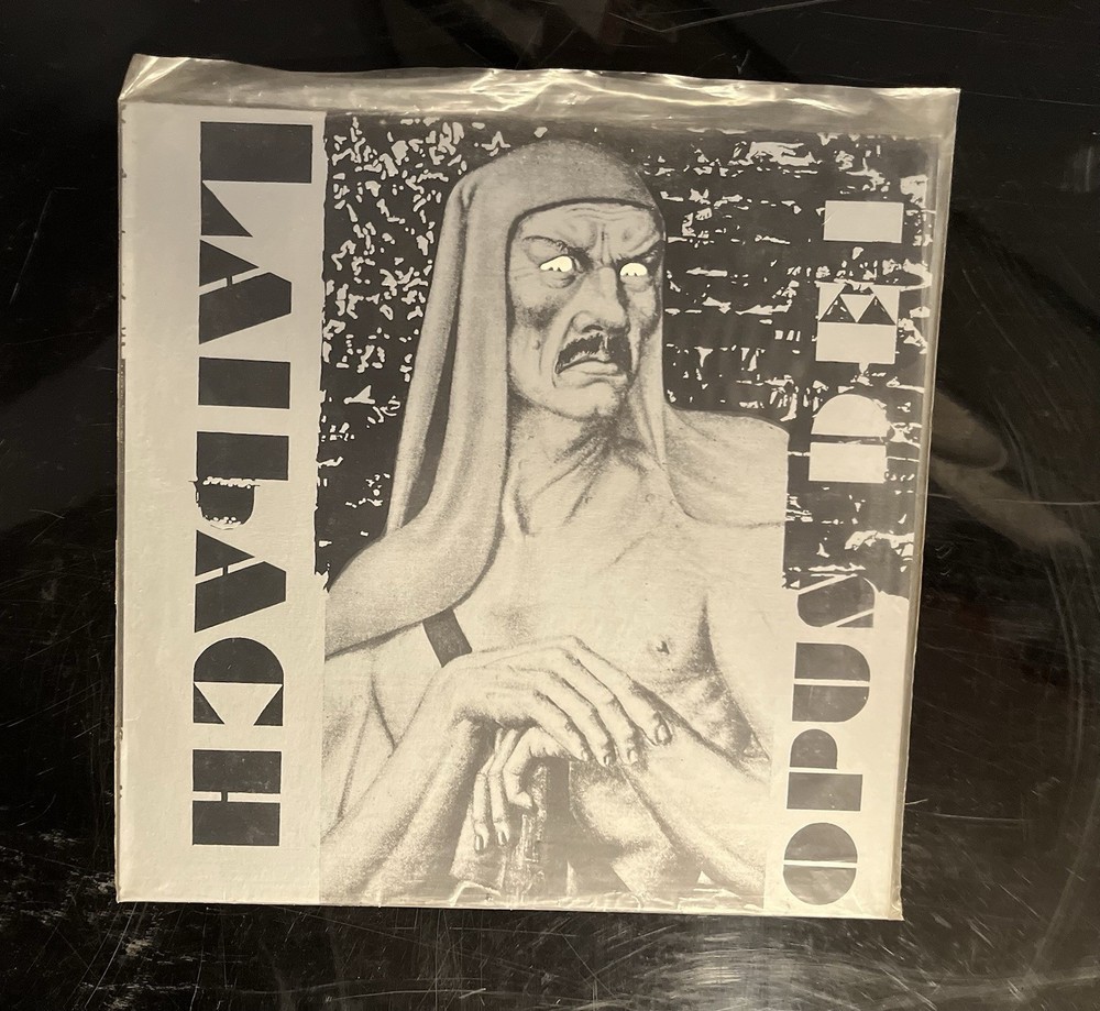 Laibach Opus Dei Vinyl Record STUMM44 Black White Plastic Slipcover