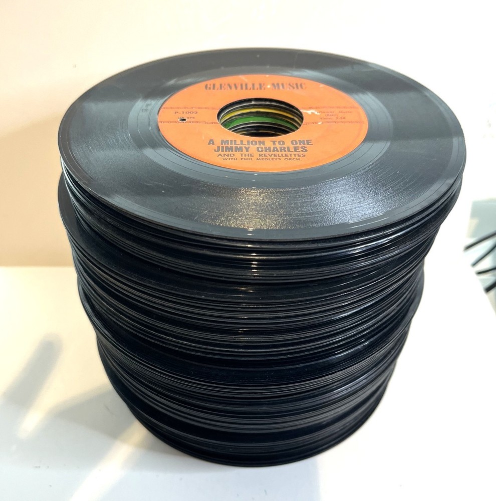 45 RPM RECORDS! – Lot of 80 1950s 1960s Top Rock Titles & Jukebox Labels Lot #2