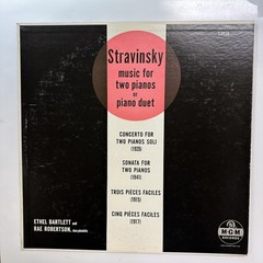 Music For Two Pianos Or Piano Duet LP Vinyl Record Stravinsky MGM E3038