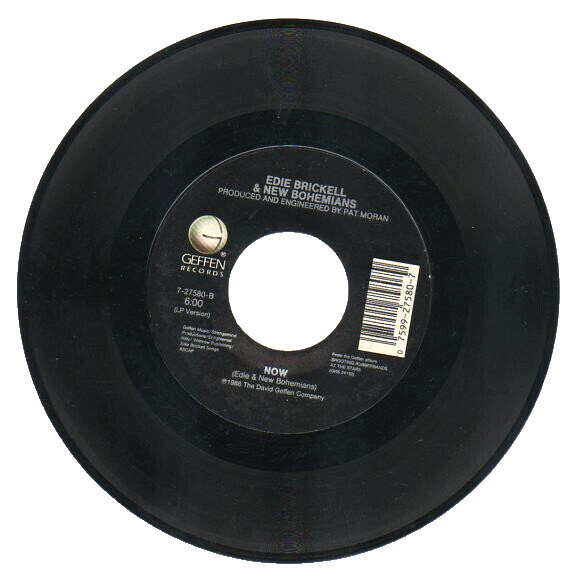 EDIE BRICKELL & NEW BOHEMIANS 45 RPM Record “CIRCLE” / “NOW” Excellent