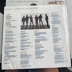 HUEY LEWIS & THE NEWS – FORE! Vinyl OG shrink wrap dual hype stickers VG++
